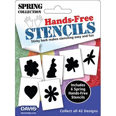 Hands Free Stencils - SPRING Stencils Pkg. of 6 designs