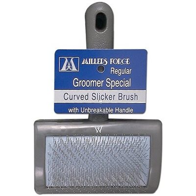 Millers Forge Universal Style Curved Slicker Brush - Regular