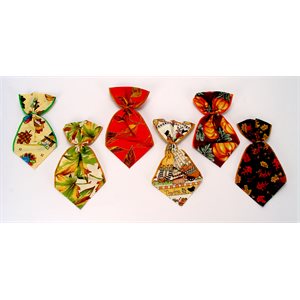 Autumn Bowser Ties - 12 Large Assorted Designs 