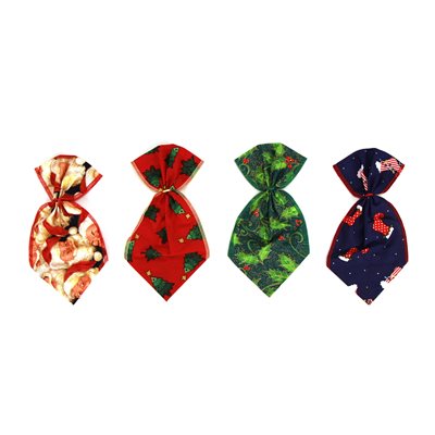 Christmas Bowser Ties - 12 Small Assorted Designs
