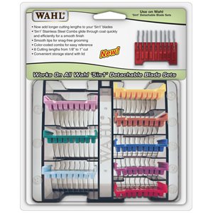 Wahl 5 in 1 Stainless Steel 8-Piece Attachment Guide Comb Set