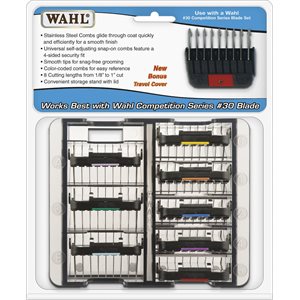 Wahl Stainless Steel 8-Piece Attachment Guide Comb Set